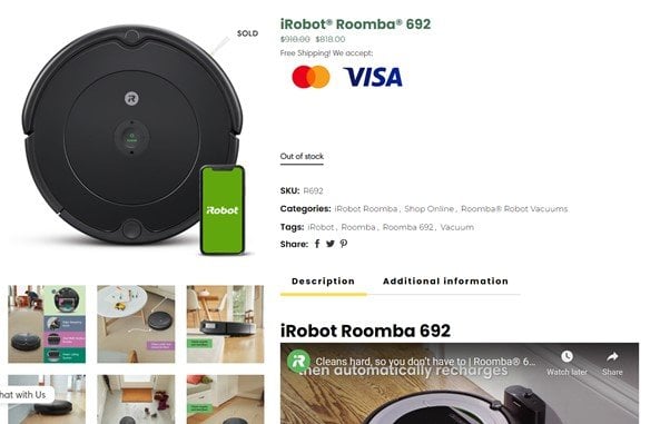 iRobot Roomba 692 Review, Robot vacuum cleaner